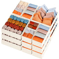 15-Piece Drawers Clothes Organizer - Reinforced Thick Fabric Foldable Storage Box with Divided Compartments
