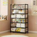 Multi-Layer Metal Storage Rack, Space-Saving Organizer for Kitchen & Garage, Elegant Shelving Unit for Home Decor
